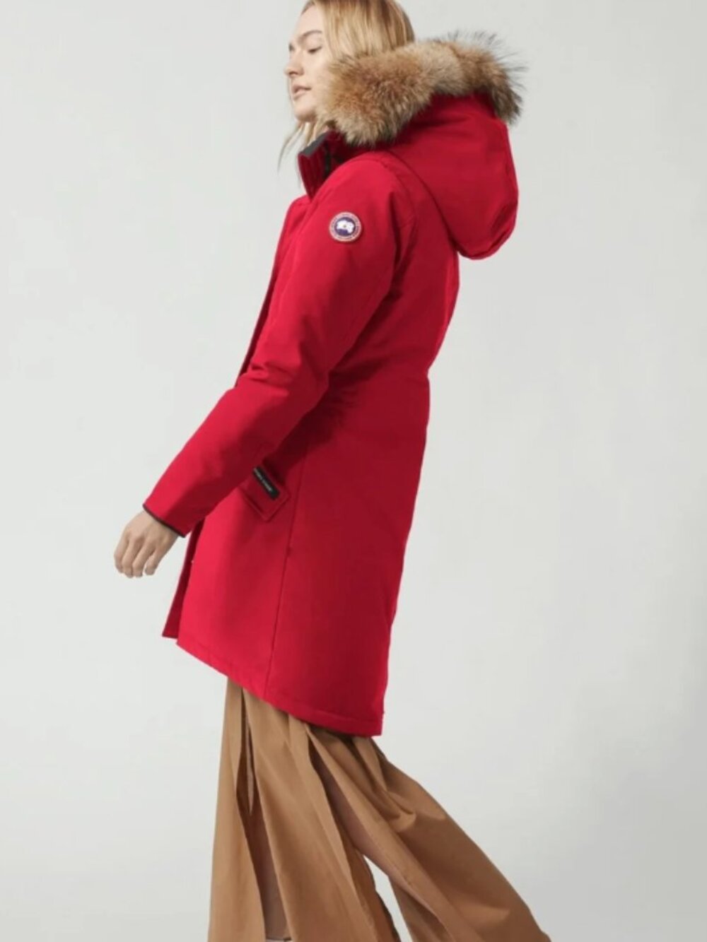 Canada Goose Women's Rossclair Parka Down Coat - Red - Size Small (S)